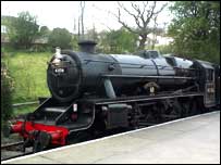 Keighley and Worth Valley steam train 