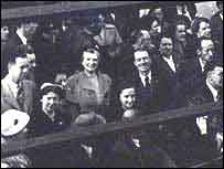 Kate's family arriving at Liverpool docks