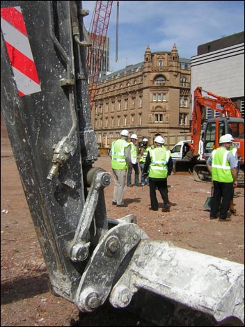 The Performing Arts Centre building site