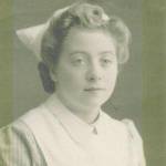 Doris Irene Davies (nÃ©e Scourfield) as a student nurse in 1940