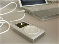 iPod and laptop computer