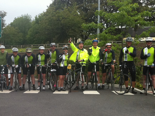 Chris and the team on the way