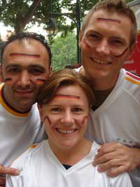 A group of German supporters