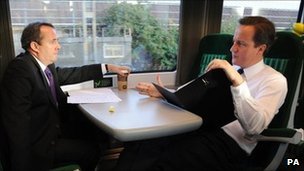 Liam Fox and David Cameron 