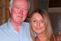 Peter with his daughter, Claudia Lawrence