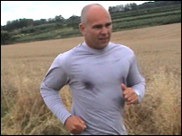 Steve Maynard, out on the road. 