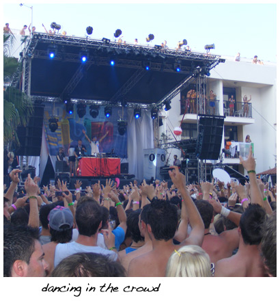 Dancing in the crowd