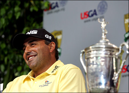 The US Open champion Angel Cabrera is hoping for more success in Scotland