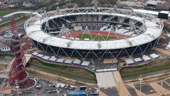 The Olympic Stadium, which will host the opening ceremony for the Olympic Games on Friday 27 July.