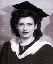 Danusia's graduation, Edinburgh University, 1948.