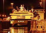 The Miraflores Locks at night