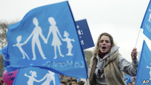 Demo in Paris against Gay marriage