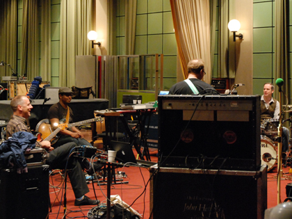 L-R: Dan Bitney, Jeff Parker, Colin Newman, John McEntire