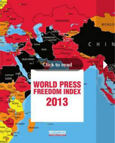 Phúc trình Chỉ số Tự do Báo chí của Tổ chức Phóng viên không biên giới (RSF)