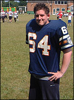 The BBC's Ollie Williams as a Reading Renegade