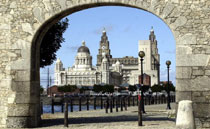 View of the Liver Buildings from the Albert Dock