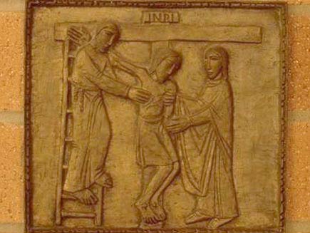 Jesus is taken down from the cross