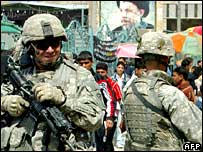 Bağdat'ta ABD askerleri