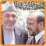 محمد قسيم فهيم (راست) و حامد کرزی (چپ)