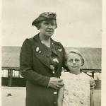 My Mother Lillian Pike visiting me at the school