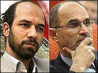 نوذری (سمت راست) و محرابیان