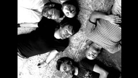 Thom Yorke, Nigel Godrich, Flea, Joey Waronker and Mauro Refosco