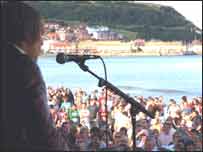 Beached Scarborough festival stage