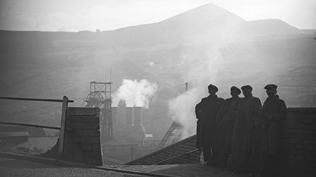 Welsh miners at Tylorstown Pit, Rhondda, 1943