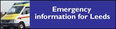 Emergency information for Leeds