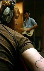 Mike and Steven in the studio