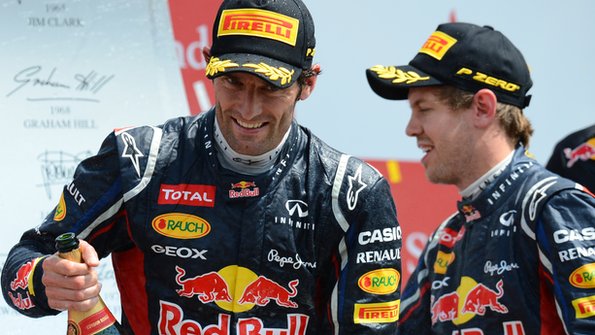 Mark Webber and Sebastian Vettel 