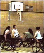 Some of the Coventry Crusaders players in action 