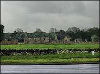 View of Grace Dieu from the road