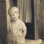 Brian (at Grandparent's back door) [Bristol 1939]