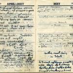 Dougal Milne's diary entry from 2nd May 1945, the end of the war in Italy