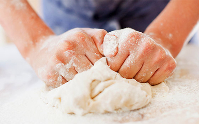Kneading dough