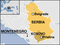 мапа Сербії