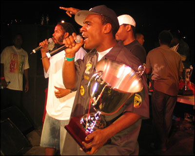 Regular host Chin and New York's dancehall celebrity Jabba