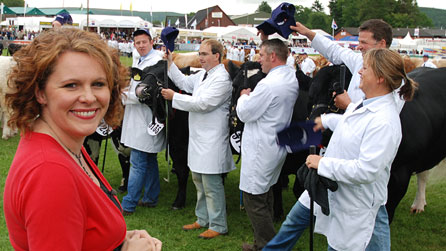 Rachael with the winning Beef Team of Five