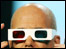 A man wearing 3D glasses