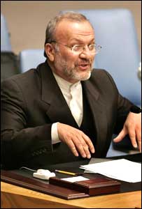 منوچهر متکی در شورای امنیت