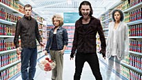 George (Russell Tovey), Nina (Sinead Keenan), Mitchell (Aidan Turner) and Annie (Lenora Crichlow) try to help a teenage vampire