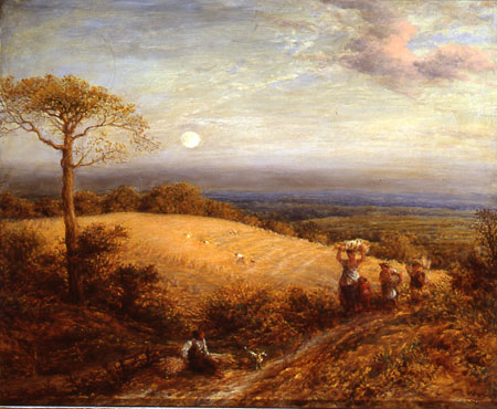 Harvest Moon (1858) by John Linnell 1792-1882, copyright Tate 2005