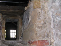 The thick walls of Temple Newsam