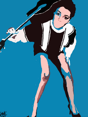 Me & guitar - drawn using Photoshop