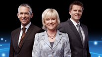 Gary Lineker, Sue Barker and Jake Humphrey present the prestigious awards ceremony