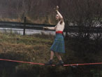 John Ritson slacklining