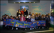 Schoolchildren in new seal centre