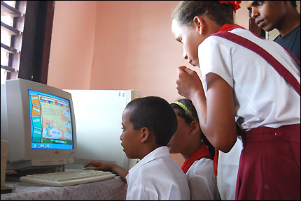 Niños cubanos en una escuela rural (Foto: Raquel Pérez)