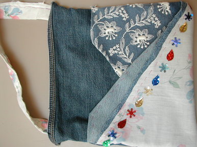 A decorative transformation of denim